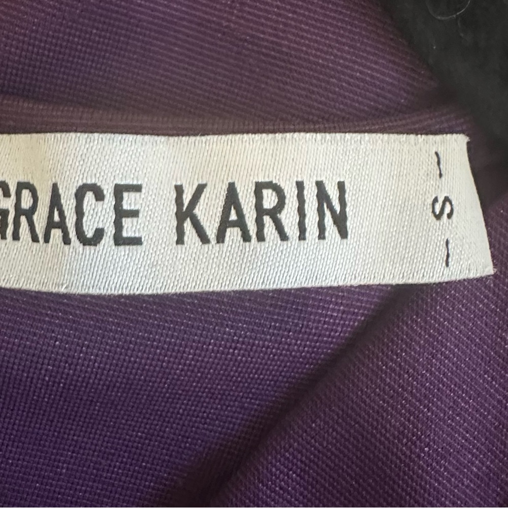 Grace Karin Deep Purple Long Sleeve Dress - Picture 3 of 5